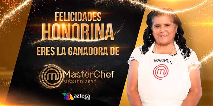 Honorina se corona como Master Chef