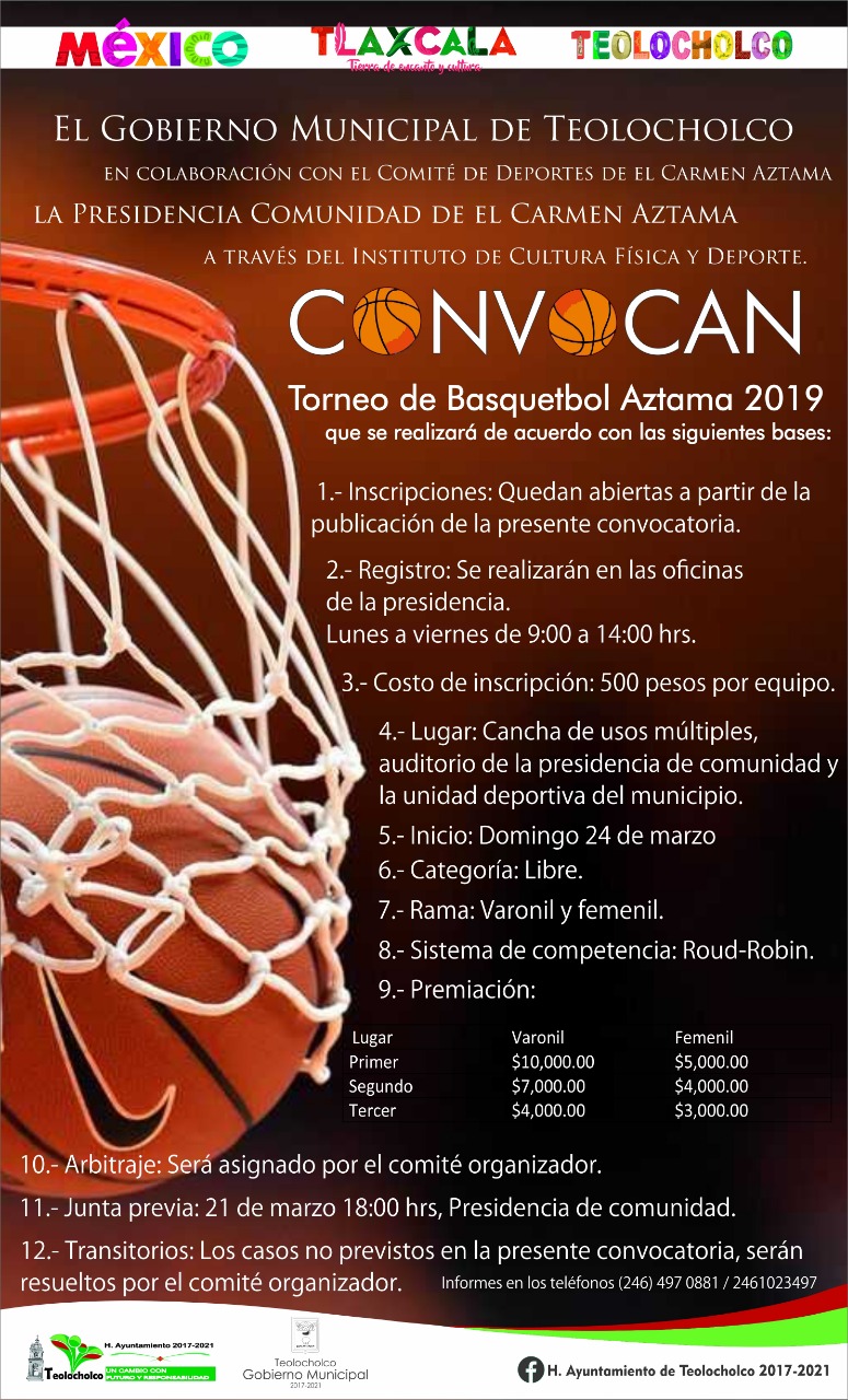 Torneo De Basquetbol En Teolocholco