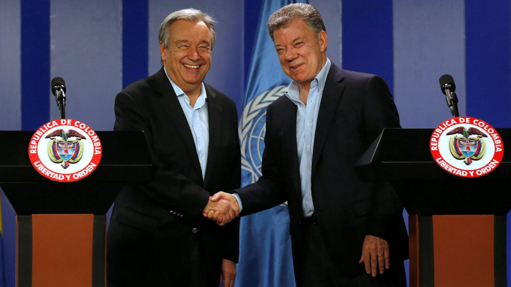 La ONU ofrece apoyo internacional a Colombia