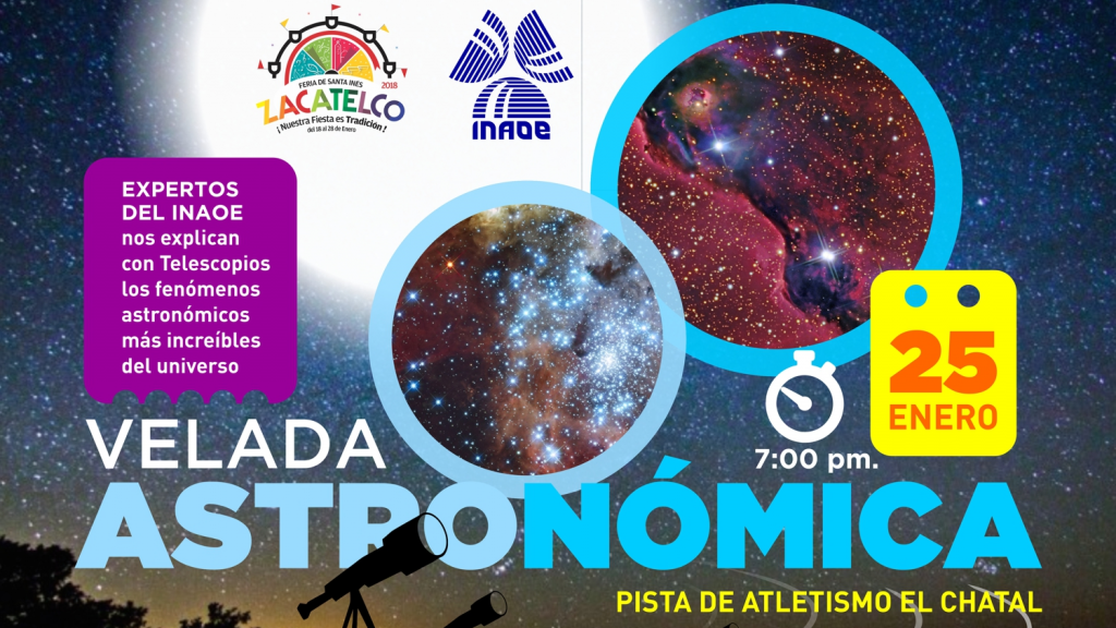 Zacatelquenses admirarán con telescopios del INAOE  