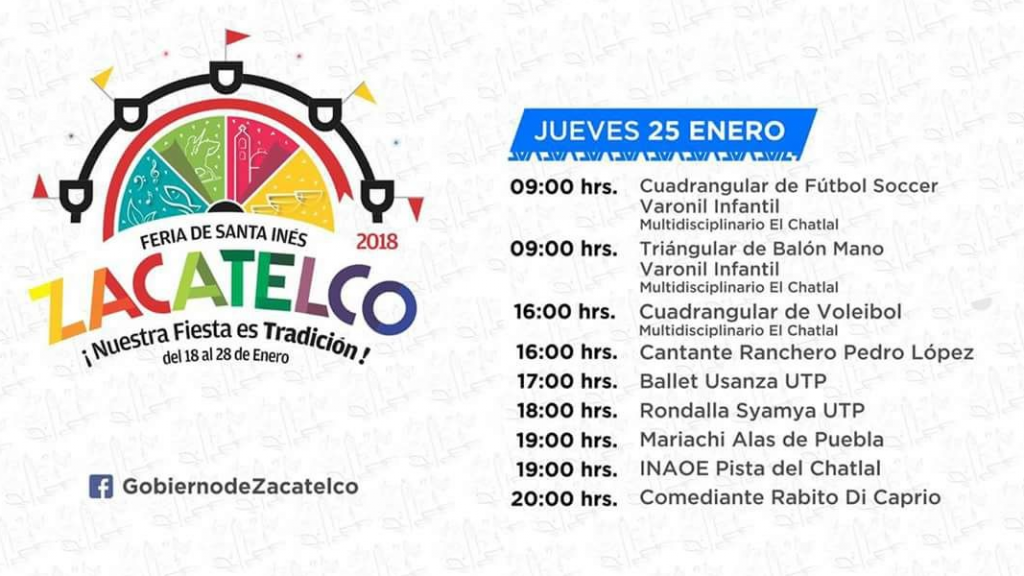 25 de enero Feria Zacatelco 2018