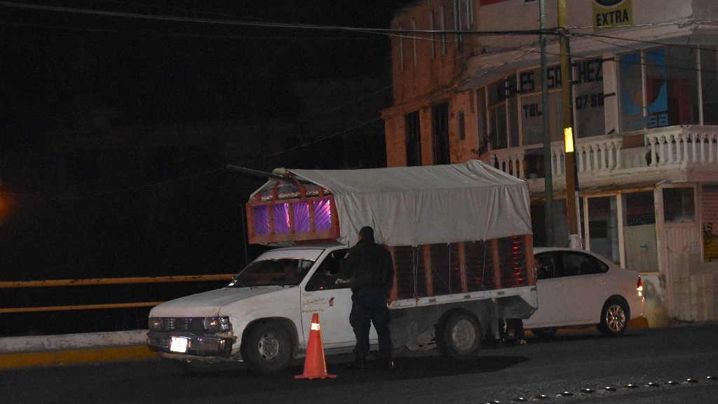 En Zacatelco se realizan operativos que refuerzan la seguridad