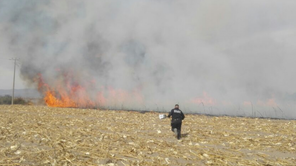 Protección Civil y de Ixtenco refuerzan combate de incendios