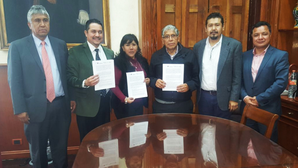 Firman colaboración ayuntamiento de Tlaxcala y Sntissste
