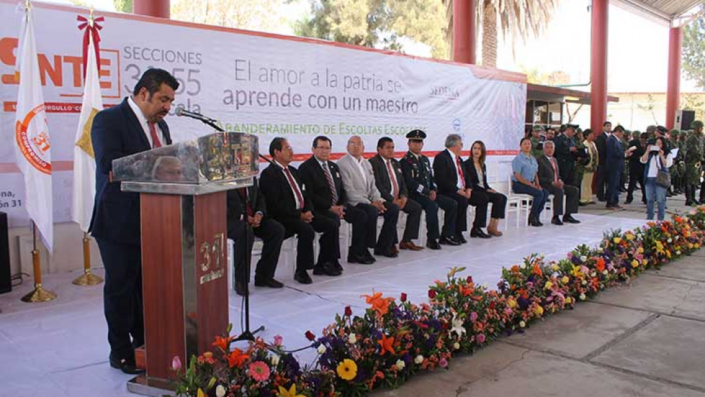 Tepetitla, sede del abanderamiento de escoltas escolares