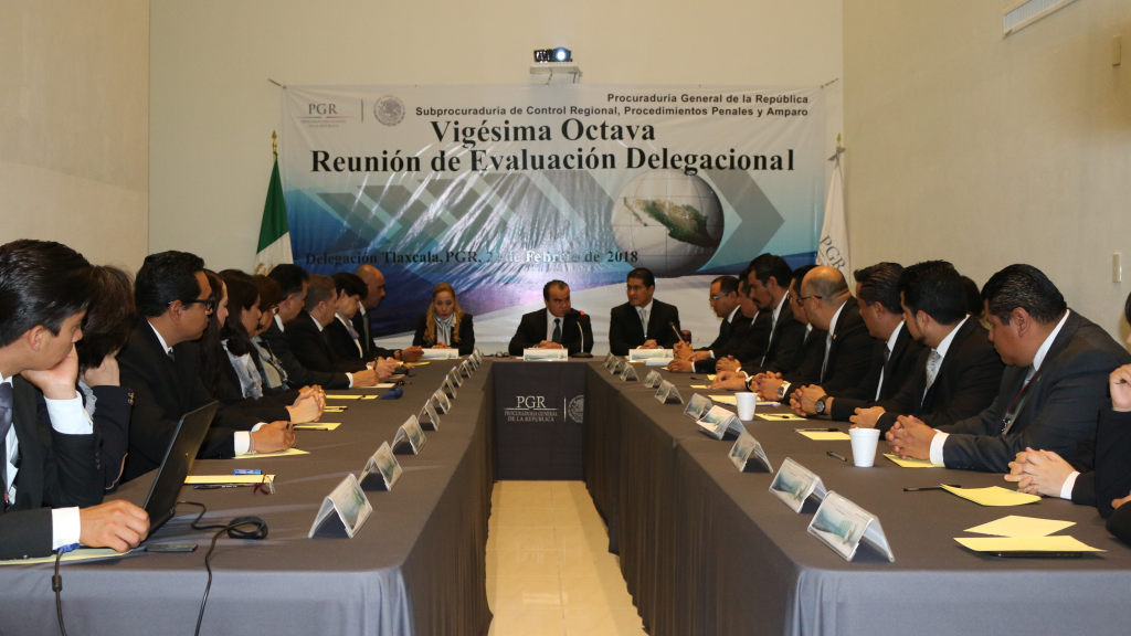 PGR Tlaxcala realiza vigésima octava reunión de evaluación