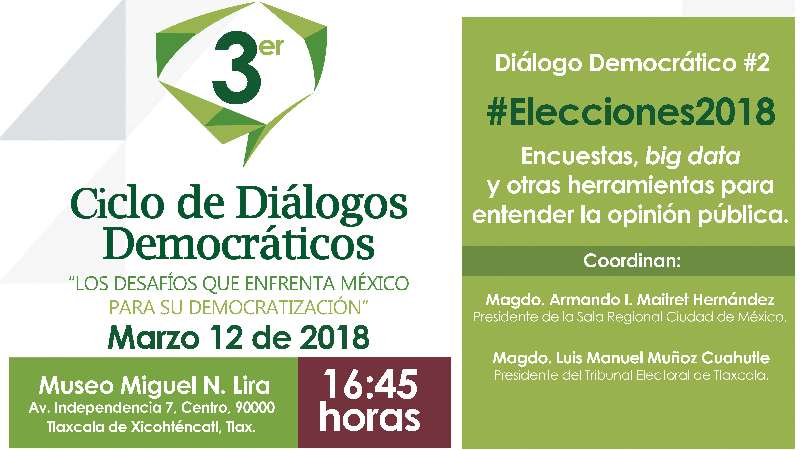 Tlaxcala será sede del 3° Ciclo Diálogos Democráticos del TEPJF