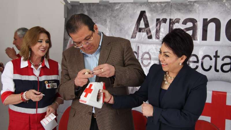 Huamantla ponen en marcha colecta de Cruz Roja 2018