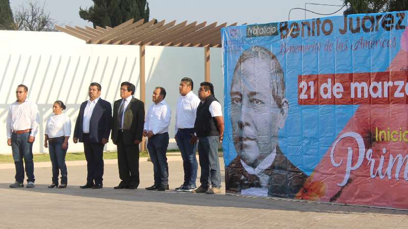 Conmemora Tepetitla el Natalicio de Benito Juárez