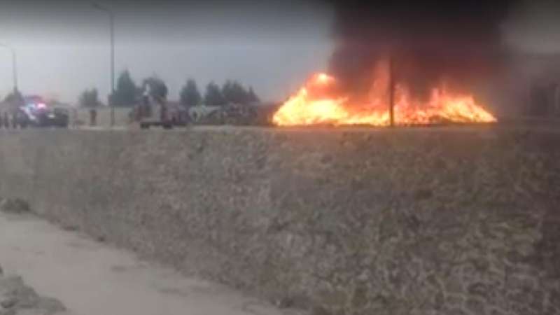 Incendio de desechos alarma a Huamantla 