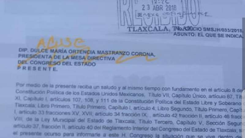 Junior de Huactzinco amenaza de muerte a síndico, acusa