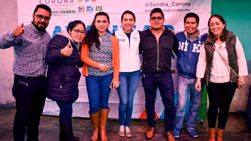 Iniciativas a favor de la juventud impulsará Sandra Corona