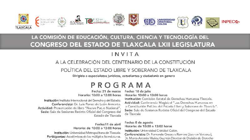  Celebración del centenario de la constitución de Tlaxcala