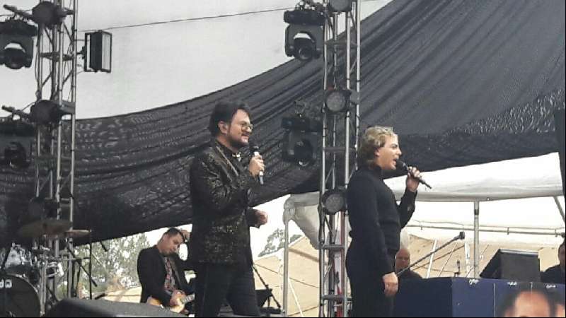 Cristian Castro y Aleks Syntek en Tlaxcala