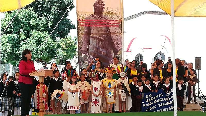 Trabajar y luchar por Tlaxcala, el mejor homenaje a Xicohténcatl