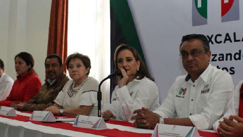 Refuerza Ruiz Massieu a candidatos priistas de Tlaxcala