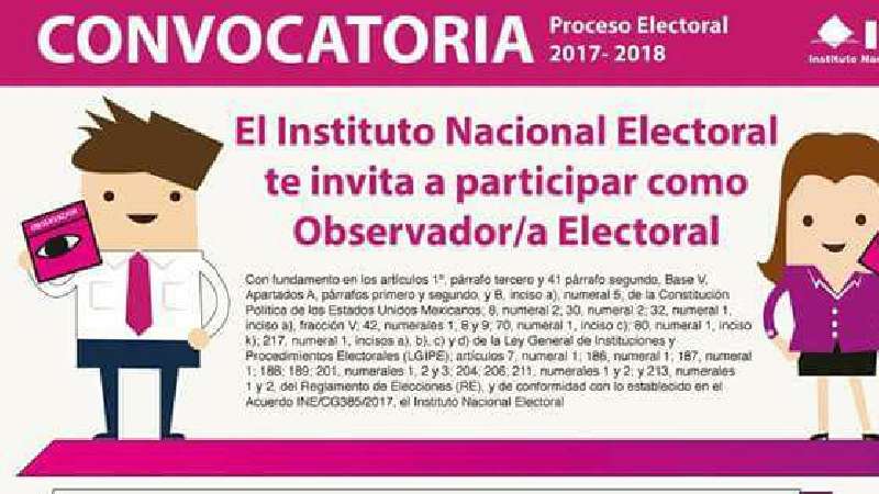 Se agota el plazo de registro como observadores electorales: INE
