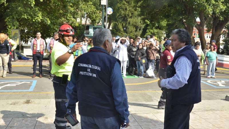 Realiza CEPC simulacro en hospitales de la secretaría de salud