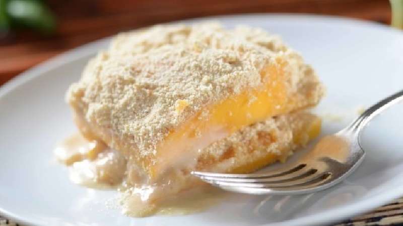 Postre frío de mango