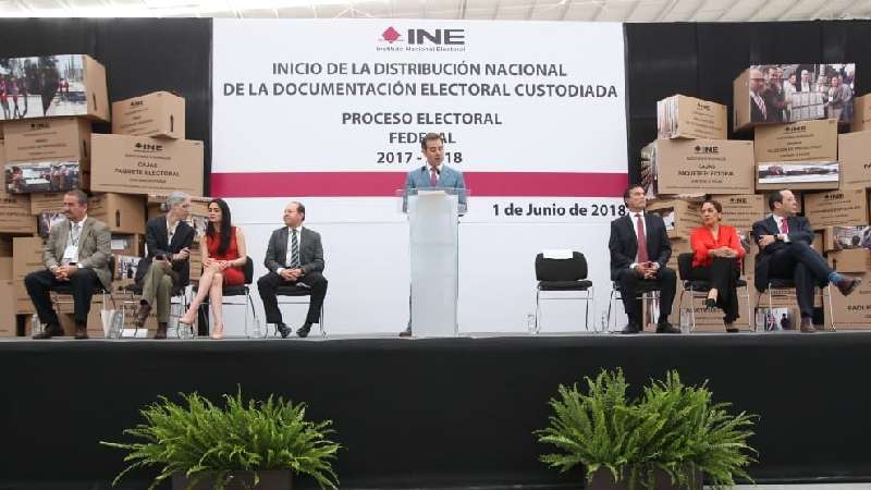 Inicia INE distribución nacional de la documentación electoral