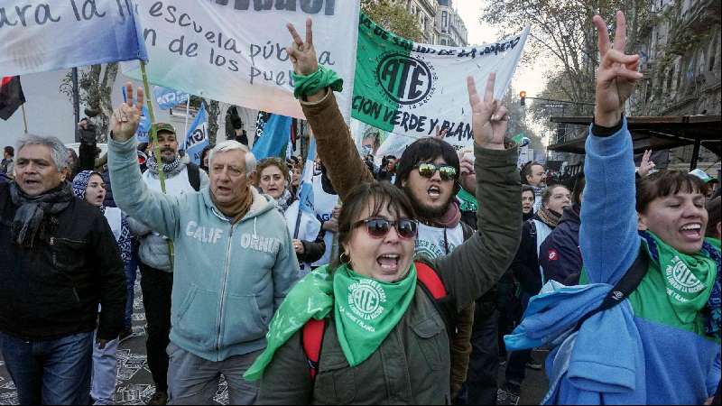 Argentina vive la tercera huelga general