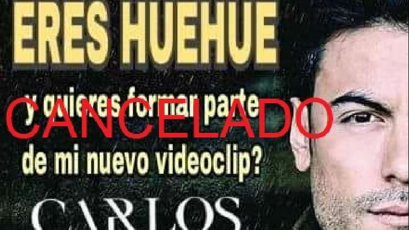 Cancelan búsqueda de huehues para videoclip de Carlos Rivera