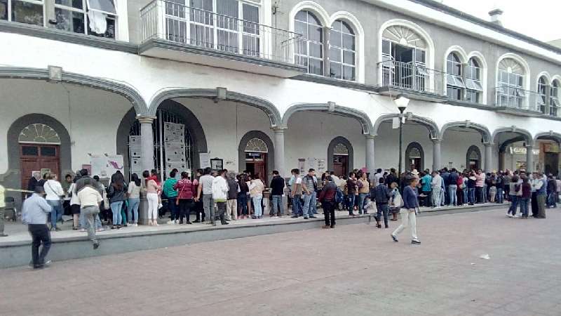 En Huactzinco realizan el conteo a puerta cerrada