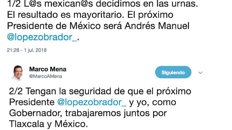 Resalta Marco Mena decisión de los mexicanos en las urnas
