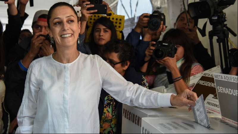 Claudia Sheinbaum arrasa en la capital mexicana