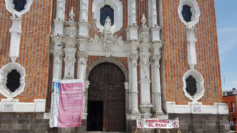 Avanza lento reparación del templo