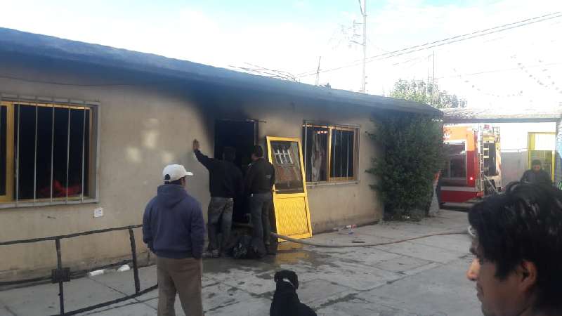 Se incendia taller de costura en Natívitas