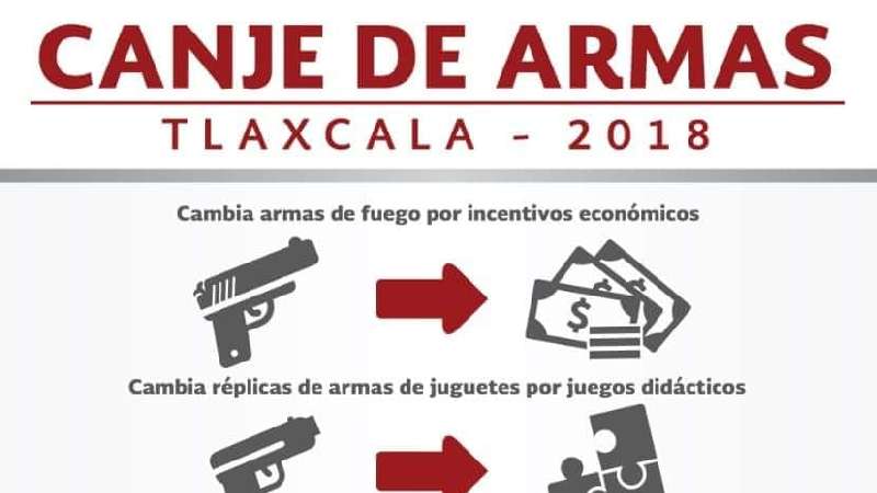 Cambiarán armas por juguetes en la capital