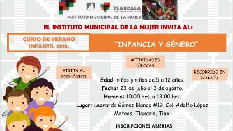 Cursos de verano infantil 2018 Ayuntamiento de Tlaxcala