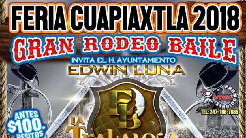 Feria Cuapiaxtla 2018 rodeo 