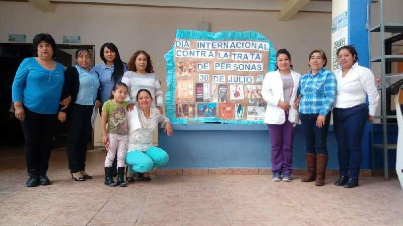 En Cuaxomulco conmemorando Día Internacional Contra la Trata