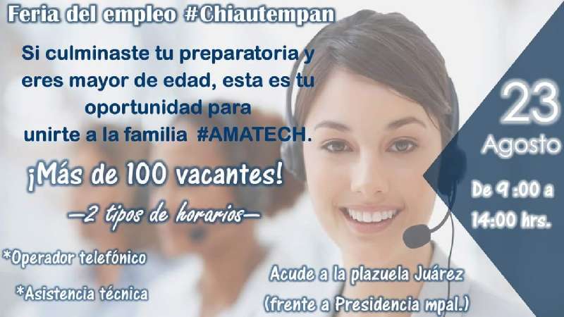 Feria del empleo Chiautempan con Amatech