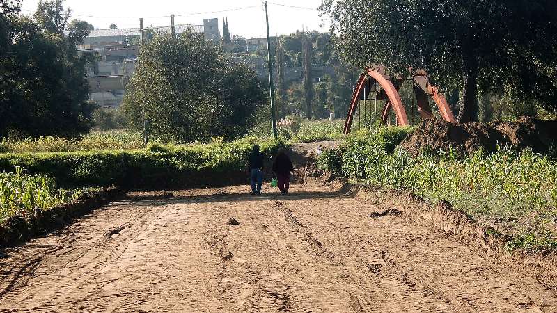 Rehabilita comuna capitalina calle Zeranotla de Tizatlán,Tlaxcala