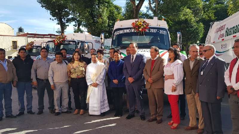 Invirtió Huamantla 11.2 mdp en camiones recolectores de basura