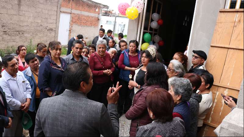 Inauguran casa de los abuelos en Panzacola, Chiautempan