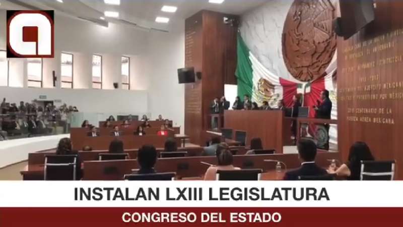 En el Palacio Legislativo instalaron la LXIII Legislatura local