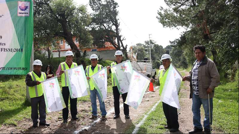 Invierte Chiautempan más de 2 millones de pesos en obra pública