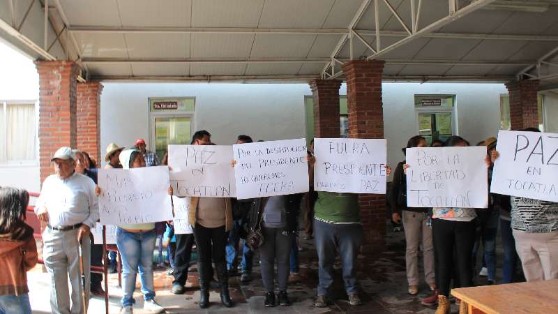 CEDH Recibe queja de habitantes de Tocatlán