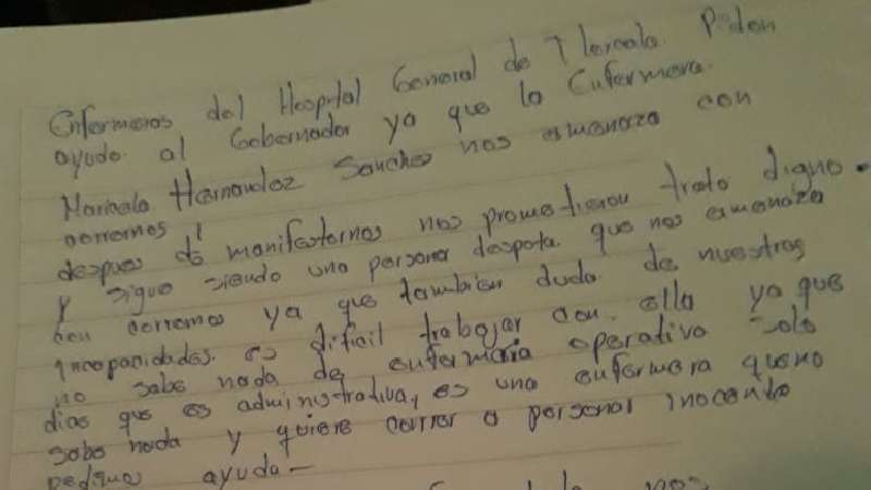 Continúan intimidaciones a enfermeras del Hospital de Tlaxcala