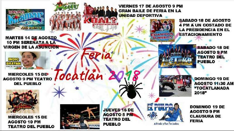Feria Tocatlán 2018 eventos