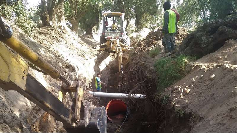 Construye Secoduvi colector y emisor intermunicipal