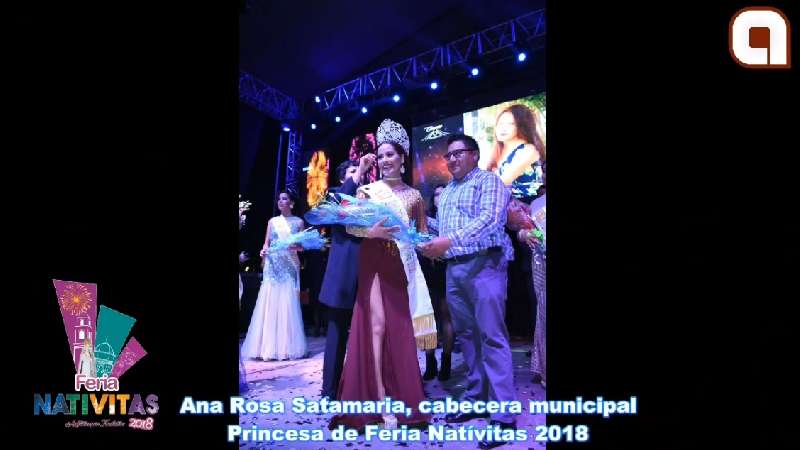 Daniela Adriana Cortes Pérez reina de feria de Natívitas 2018