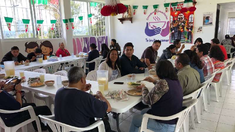 Celebran primer aniversario de comedor comunitario Acuitlapilco