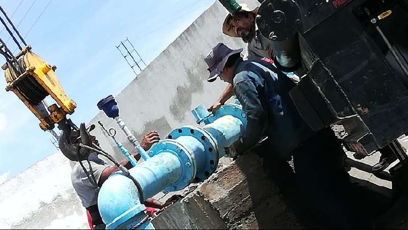 En Huamantla se normaliza suministro de agua potable