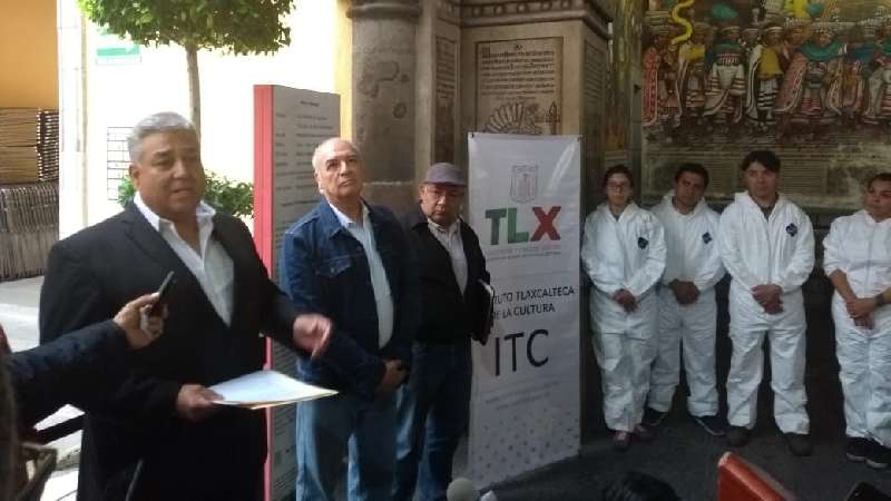 Iniciaron trabajos de restauración de murales de Xochitiotzin