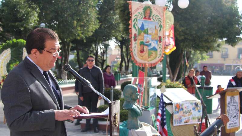 Huamantla rinden homenaje por Gesta Heroica de los Niños Héroes